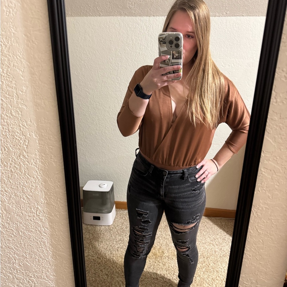 Forever 21 Tan Contemporary Top